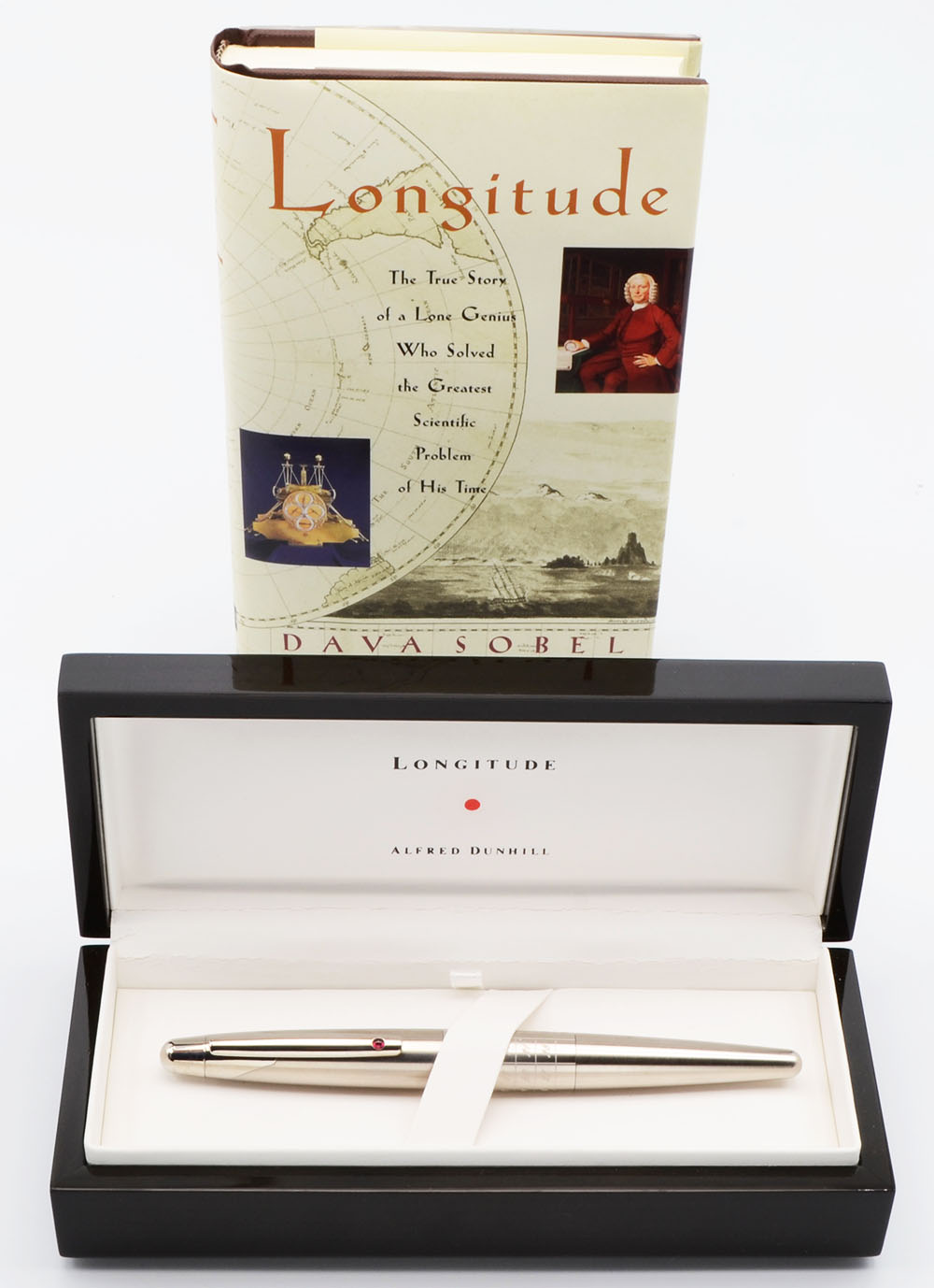 Dunhill Longitude Fountain Pen by Pilot & Dunhill - Silver Color